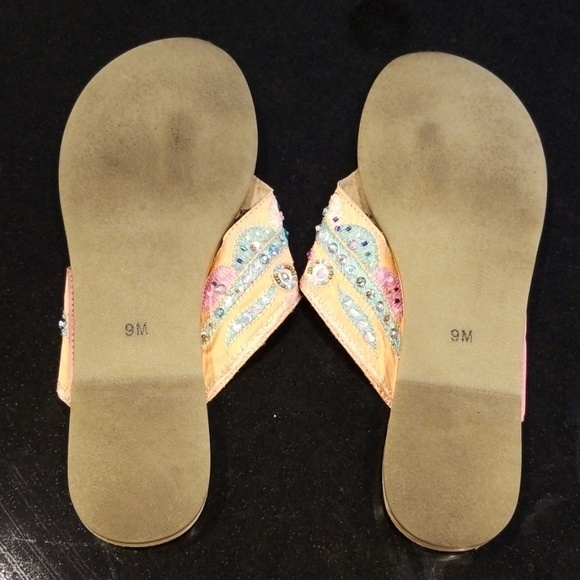 💕COCONUTS by MATISSE💕 Beaded Thong Sandals 9 - Picture 8 of 8